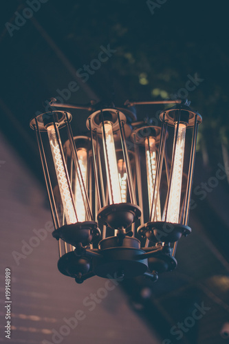 Light decor vintige lamp photo