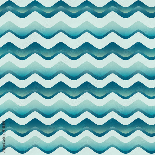 Water seamless pattern with grunge effect