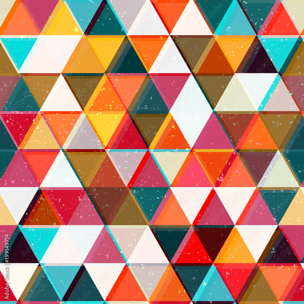 Colored triangles seamless pattern Colored triangles seamless pattern