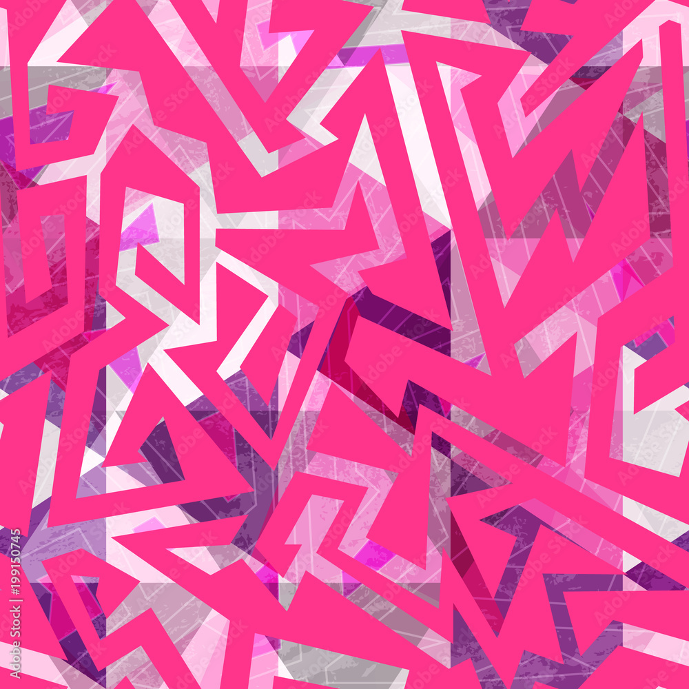 Pink color geometric seamless pattern Pink color geometric seamless pattern