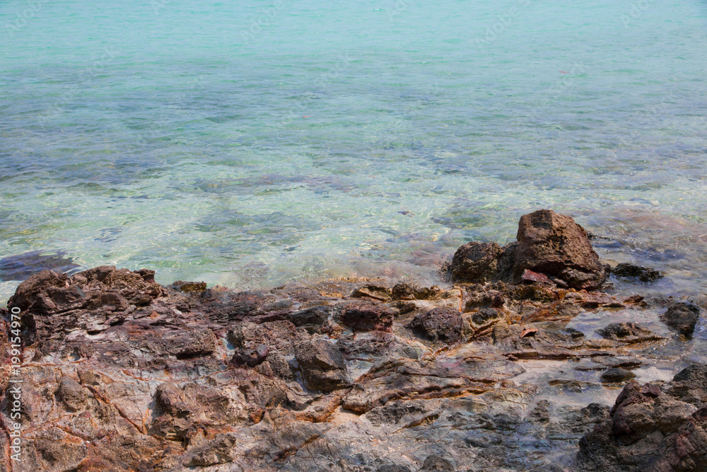 sea and beach with stone at coast sea and beach with stone at coast