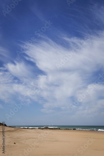 Typical wild beach in Tangier