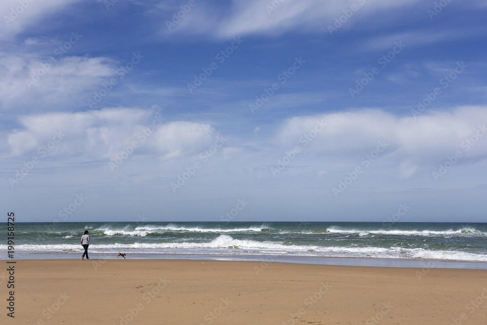 Typical wild beach in Tangier