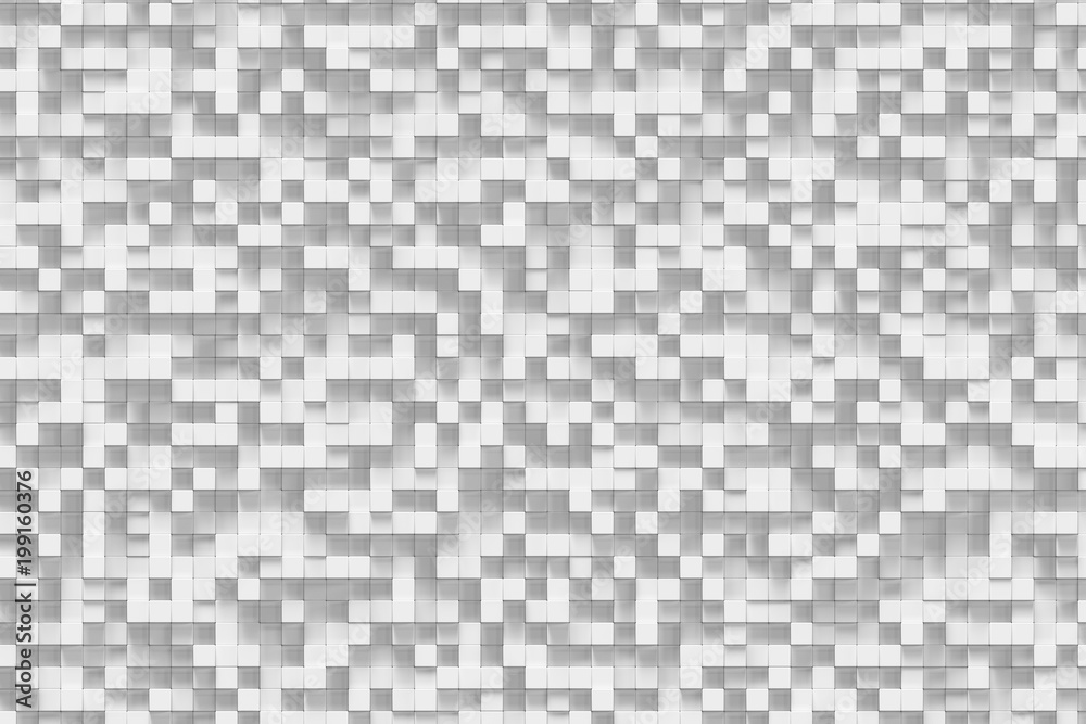 White geometric cube, cubical, boxes, squares form abstract background. Abstract white blocks. Template background for your design, 3d rendering White geometric cube, cubical, boxes, squares form abstract background. Abstract white blocks. Template background for your design, 3d rendering