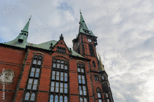 bottom view Catholic Cathedral