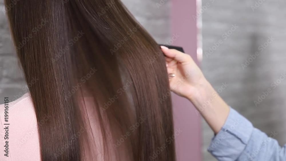 Sick, cut and healthy hair. Hair after treatment. Sick, cut and healthy hair. Hair after treatment.