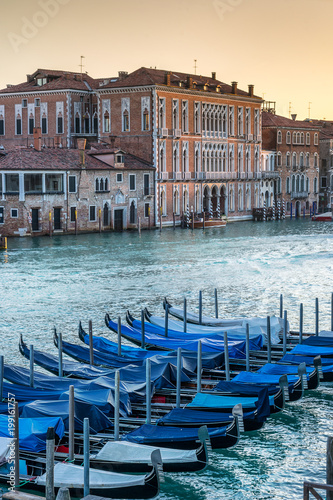 Looking across the Grand Canal with Gondolas near San Marco