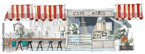 Contemporary interior doodles.