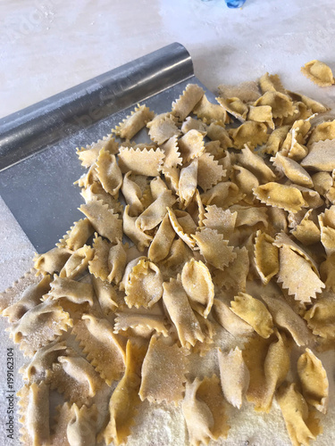 Typical pasta of the Langhe: agnolotti
