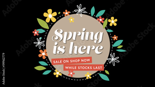 Spring Flower Sale Title