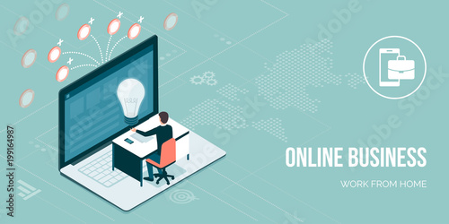 Freelance working online