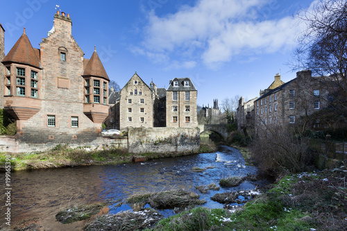 Historic Dean village in Edinburg photo