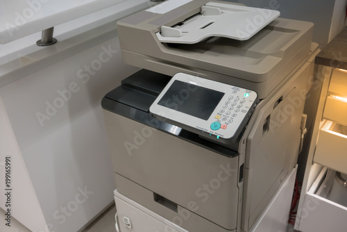 copy machine in office or store ready to use.