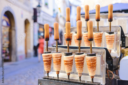 Photography Traditional Czech sweet treat Trdelnik