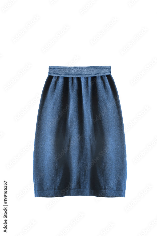 Knitted skirt isolated Knitted skirt isolated