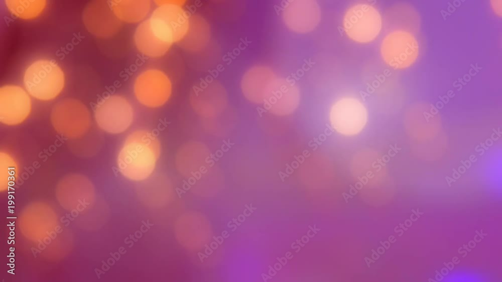 Bokeh rosy leaks are moving. Circles background blur in motion.