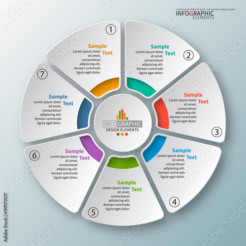 Abstract 3D Paper Infographics