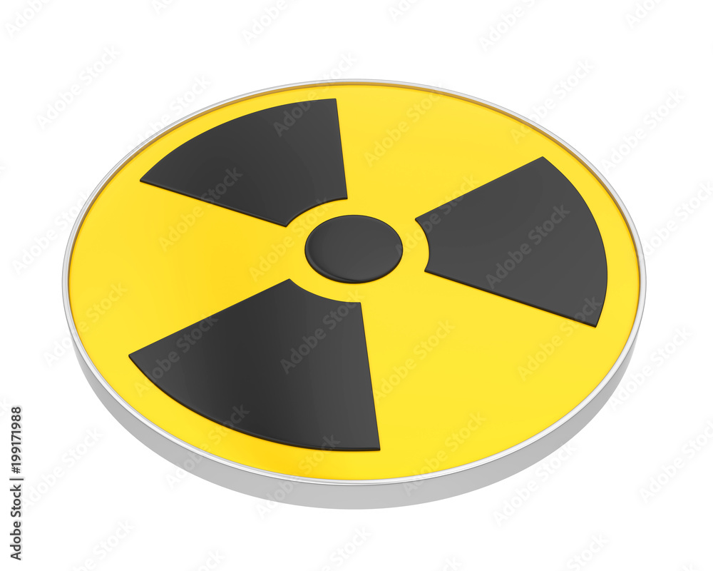 Radioactive Sign Symbol Isolated Radioactive Sign Symbol Isolated