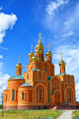 Obraz na płótnie The Orthodox Cathedral built in memory of the victims of the Gulag w salonie