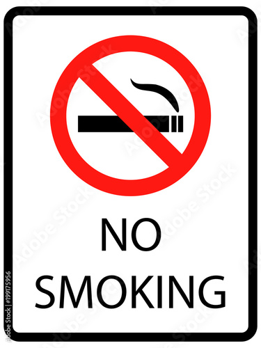 No Smoking cigarettes sign. vector illustration EPS