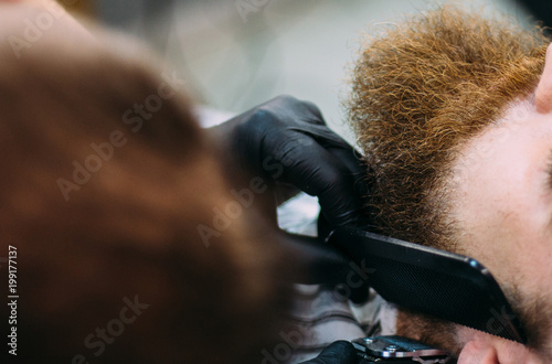 a man in a hair salon