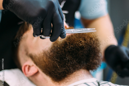 a man in a hair salon