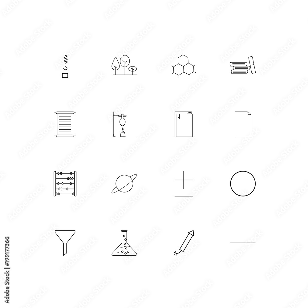 Education And Science simple linear icons set. Outlined vector icons Education And Science simple linear icons set. Outlined vector icons