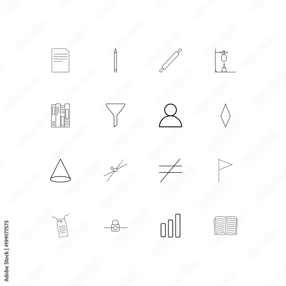 Education And Science simple linear icons set. Outlined vector icons Education And Science simple linear icons set. Outlined vector icons