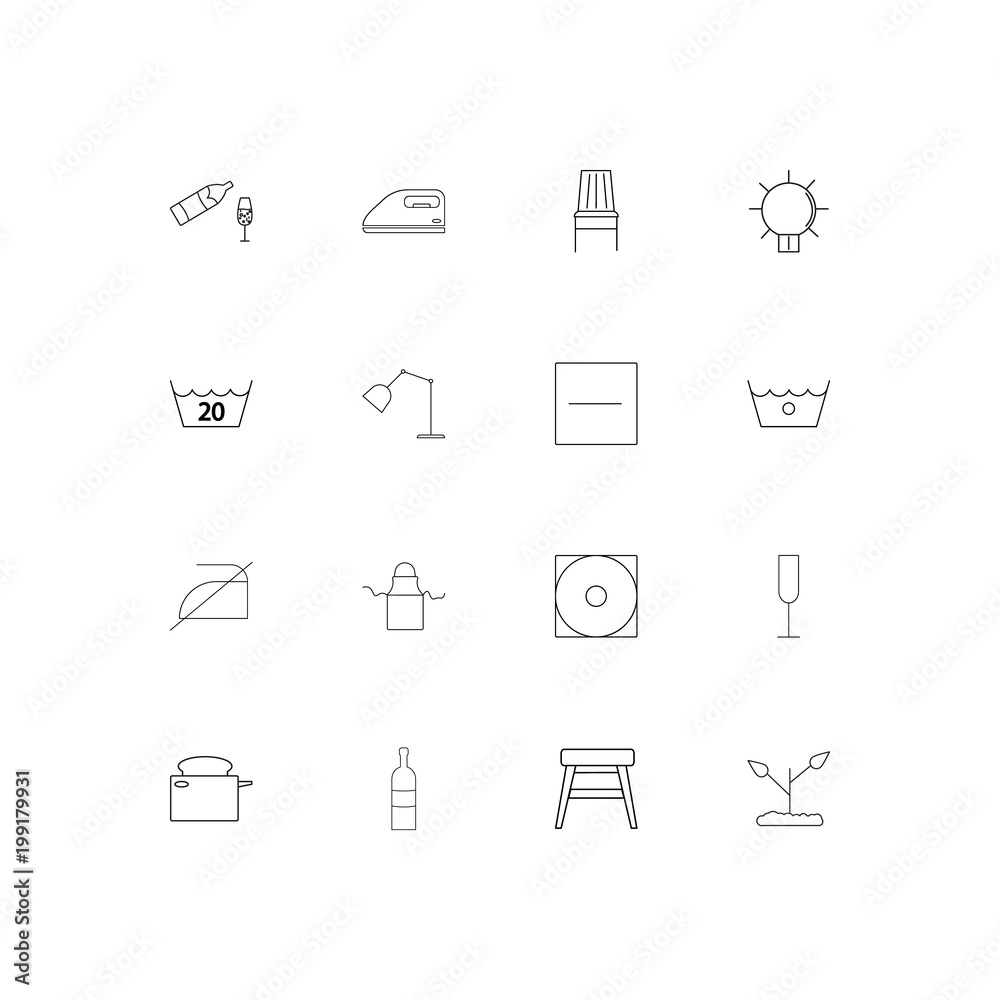 Home Appliances And Equipment simple linear icons set. Outlined vector icons Home Appliances And Equipment simple linear icons set. Outlined vector icons