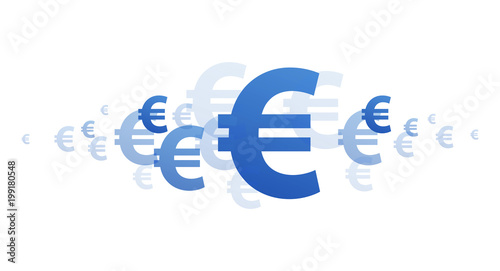 icone, euro, economia, vettoriale, 