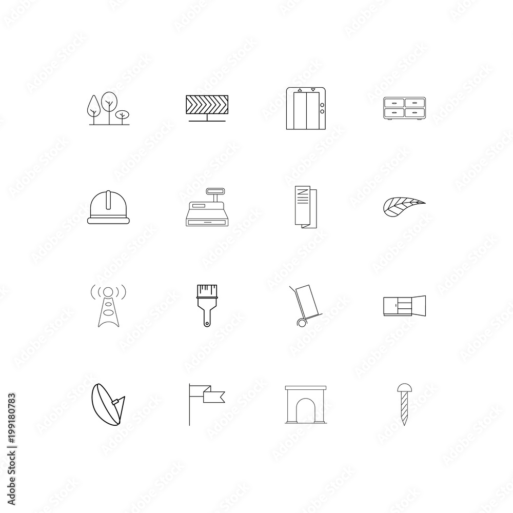 Industry simple linear icons set. Outlined vector icons Industry simple linear icons set. Outlined vector icons