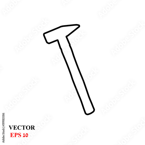 hammer icon. vector illustration