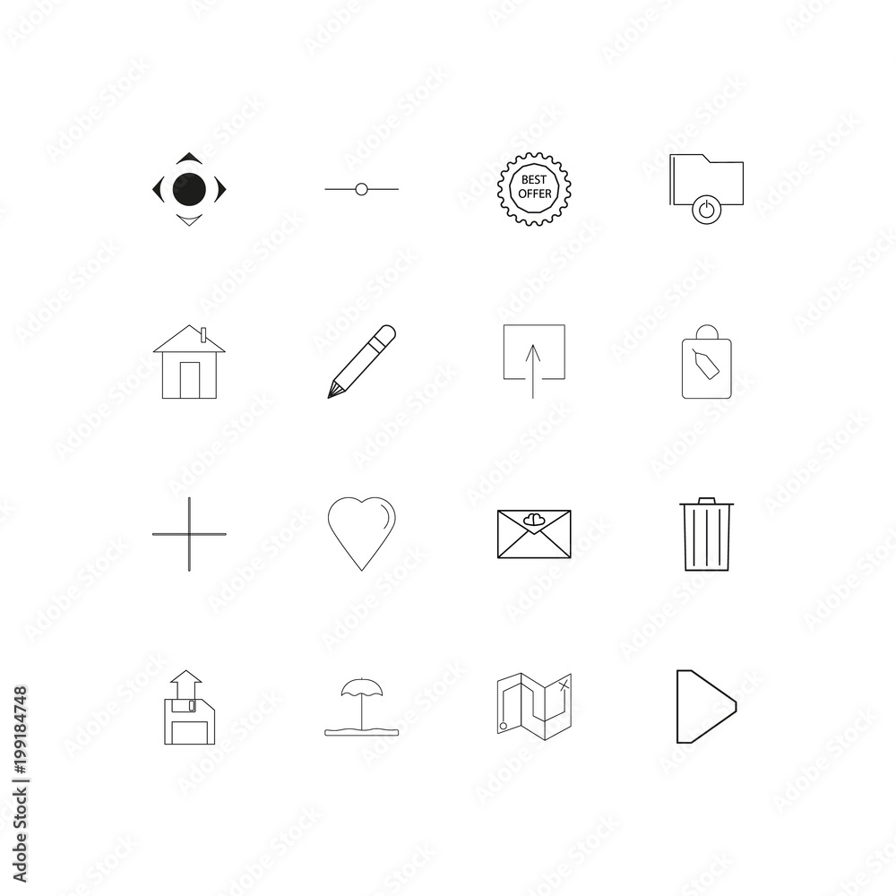 Web And Text simple linear icons set. Outlined vector icons Web And Text simple linear icons set. Outlined vector icons