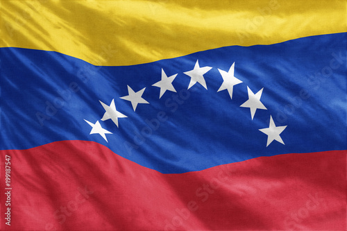 Venezuela Flag of full frame close-up