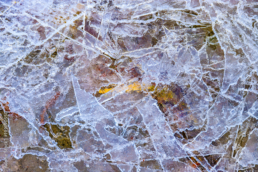 Obraz premium Eiskalte Eiskristalle