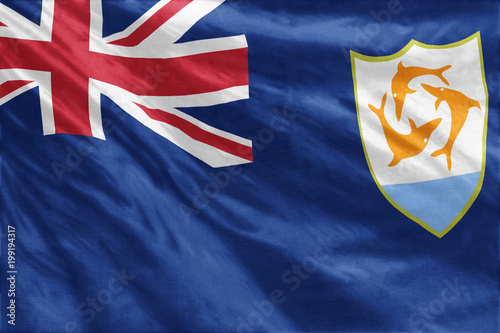 Anguilla flag close-up