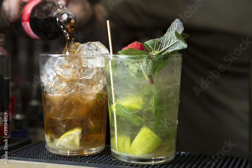 Картината върху платно fresh summer mohito