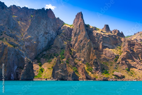 Crimea. Karadag rocks landscape