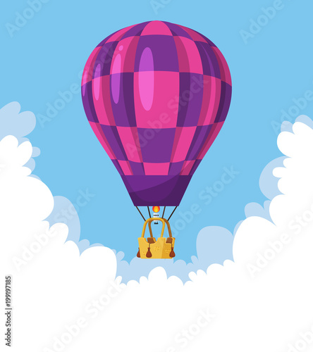 Flat hot air balloon