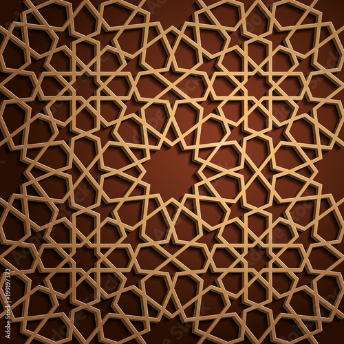 Set of islamic oriental patterns, Seamless arabic geometric ornament collection. Vector traditional muslim background. east culture, indian heritage, arabesque, persian motif 3D Ramadan kareem. Timber