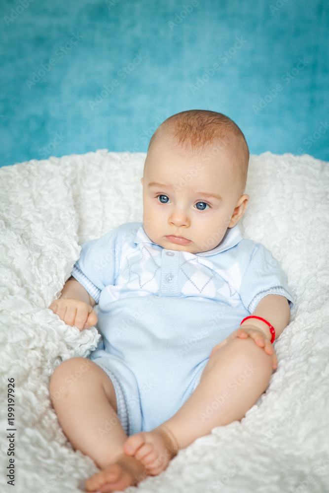 Portrait of a cute 6 months baby boy