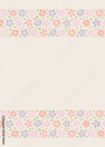 Wallpaper Mural Elegant background with flowers in retro style. Mother's Day, Woman's Day and Valentine's Day. Vector. Torontodigital.ca