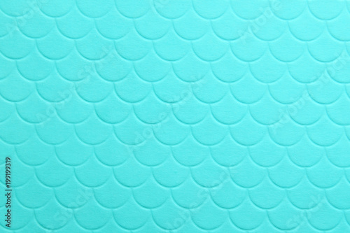 Paper embossing fish scales seamless texture. tiffany color background photo