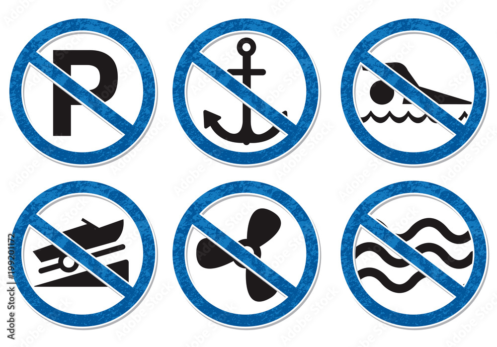 Nautical not allowed symbol icon Nautical not allowed symbol icon