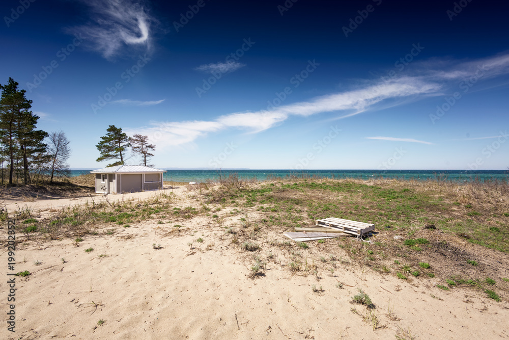 Fototapeta premium Scenic view of beach