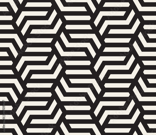 Vector seamless pattern. Modern stylish abstract texture. Repeating geometric tiles