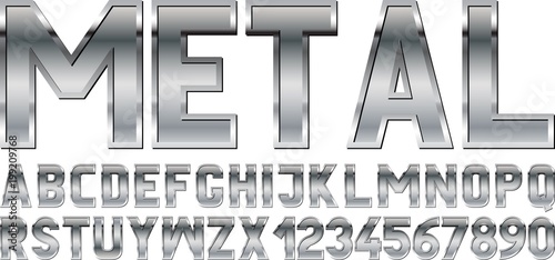 metal font