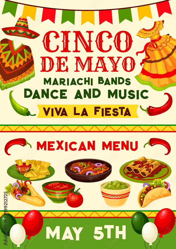 Cinco de Mayo mexican fiesta party invitation Cinco de Mayo mexican fiesta party invitation