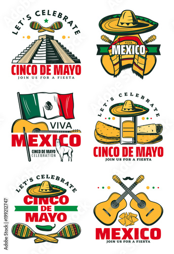 Mexican holiday symbol for Cinco de Mayo party