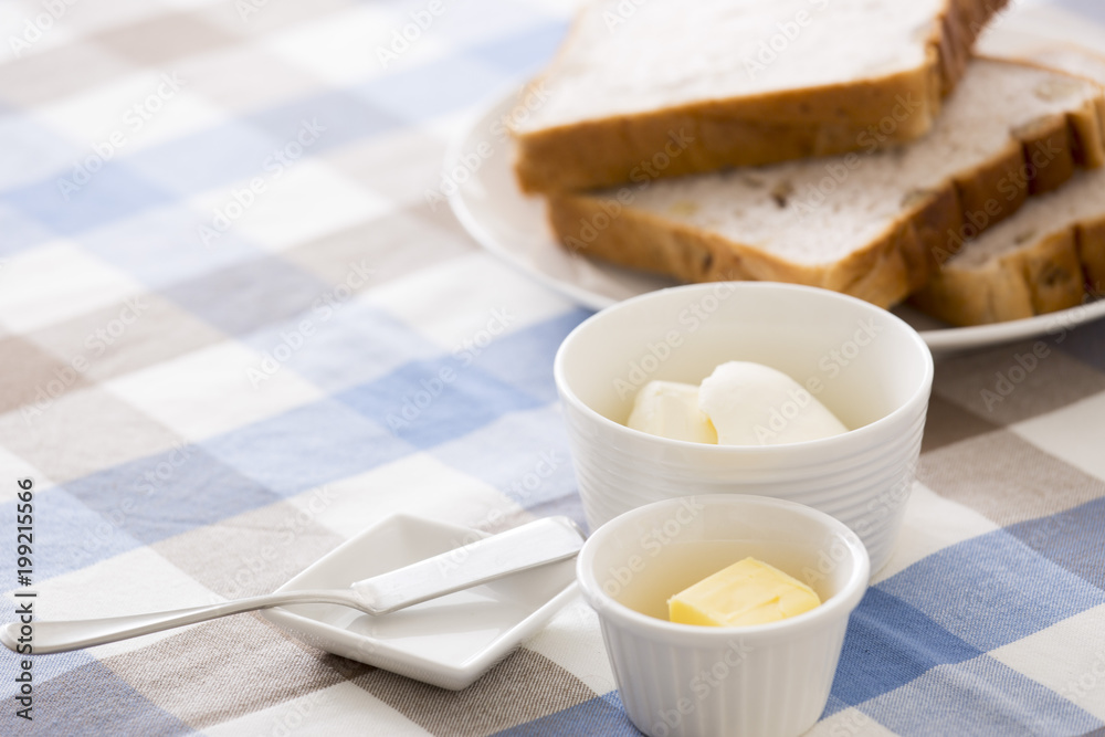 Toast and butter Toast and butter